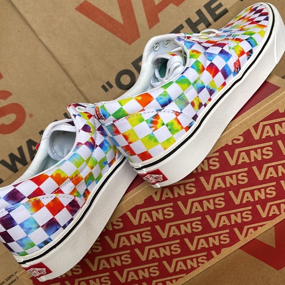 Vans Comfycush Era The-Dye Checkerboard sneakers Men’s - Picture 15 of 16